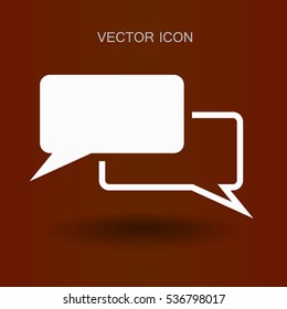 Dialogue icon vector illustration