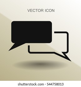 Ilustração do vetor do ícone da caixa de diálogo