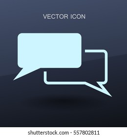 Dialogue icon vector illustration