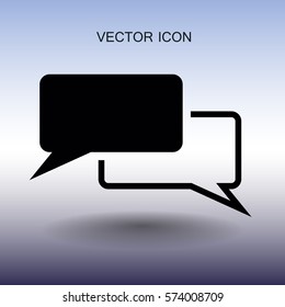 Dialogue icon vector illustration