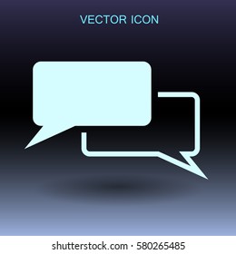 Dialogue icon vector illustration