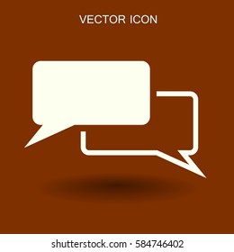 Dialogue icon vector illustration