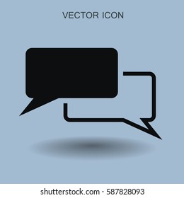 Dialogue icon vector illustration