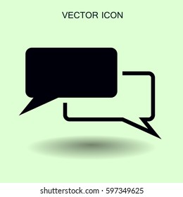 Dialogue icon vector illustration