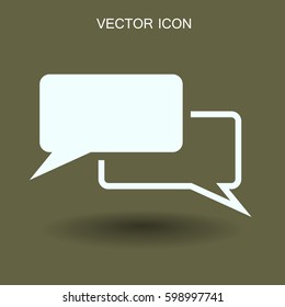 Ilustración vectorial de icono de diálogo