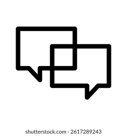 Dialogue Icon Vector Symbol Design Illustration
