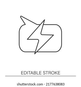 Dialogue line icon. Message and communication. Notification concept. Isolated vector illustration. Editable stroke