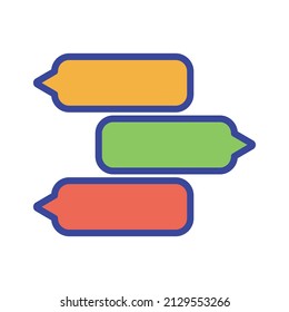 dialogue message Vector icon which is suitable for commercial work and easily modify or edit it

