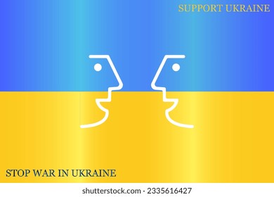 Dialogue of people. An image of people's conversation. Interlocutors, communication. Vector image of two chatting people. Negotiations, discussion.