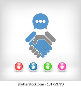 Dialogue to reach an agreement