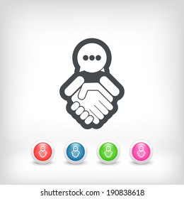 Dialogue to reach an agreement