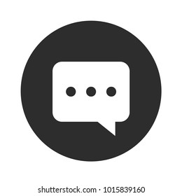 Dialogue simple vector icon.