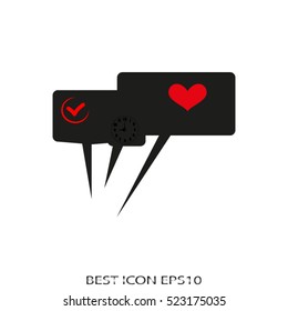 dialogue, speech, vector icon, eps10