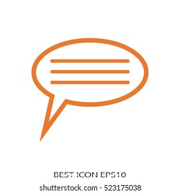 dialogue, speech, vector icon, eps10