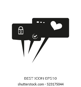 dialogue, speech, vector icon, eps10