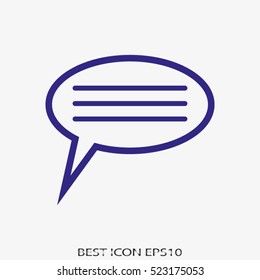 dialogue, speech, vector icon, eps10