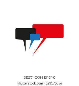 dialogue, speech, vector icon, eps10
