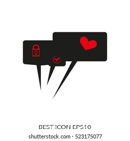 dialogue, speech, vector icon, eps10