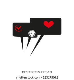 dialogue, speech, vector icon, eps10