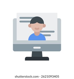 Dialogo Vetor para Comunicação e Interação Educacional - Ícone de balão de conversação, conceito de fala e aprendizagem. Ícone Simples