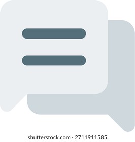 Diseño de Vector de diálogo en estilo moderno, intercambio de comunicación y concepto de conversación interactiva, ilustración de mensajería. Icono plano