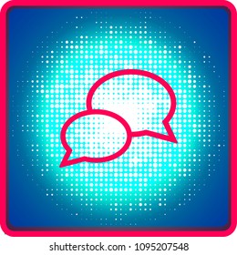 Dialogue vector icon