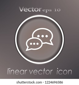 Dialogue vector icon