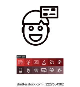 Dialogue vector icon