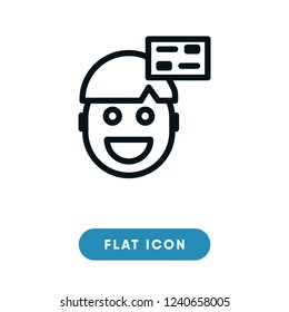 Dialogue vector icon