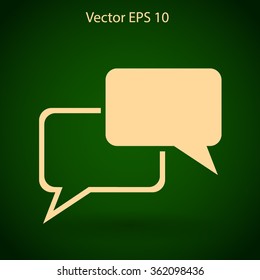 Dialogue vector icon