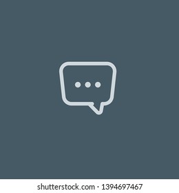 Dialogue vector icon. Dialogue concept stroke symbol design. Thin graphic elements vector illustration, outline pattern for your web site design, logo, UI. EPS 10.