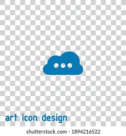 icono de vector de diálogo en un fondo abstracto
