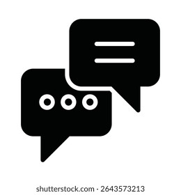 Dialogue Vector Icon which can easily modify or edit

