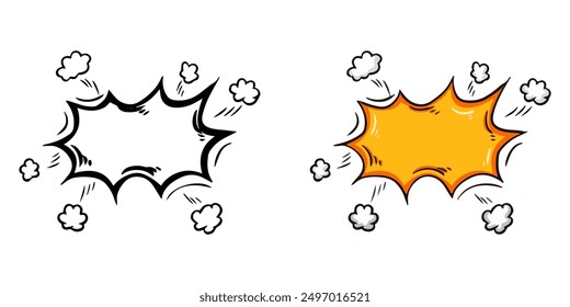 Diálogo Vector pop art color y blanco negro