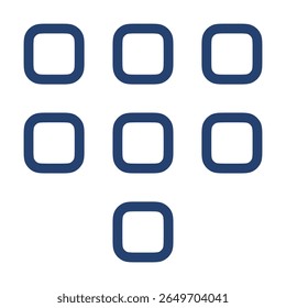 Dialpad icon flat illustration outline logo