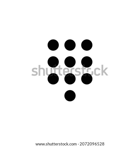 dialpad Icon. Flat style design isolated on white background. Vector illustration