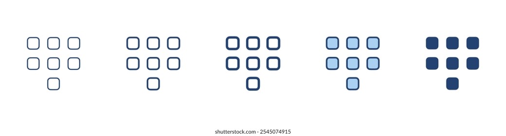 Dialpad icon Symbol set collection