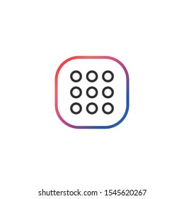 Dialpad  - Line Vector Icon