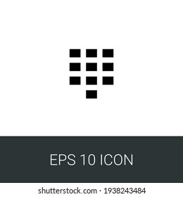 dialpad simple eps 10 icon