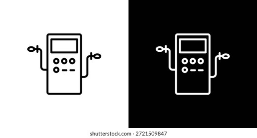 Elemento de logotipo de icono de diálisis. Ilustración vectorial. EPS10