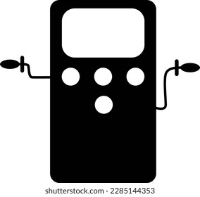Dialysesymbol auf weißem Hintergrund. Einfache Elementgrafik aus dem Technologiekonzept. Symboldesign des Dialysezeichens