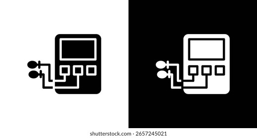 Icono de diálisis Vector Logo Plantilla para gráficos y Diseño web.