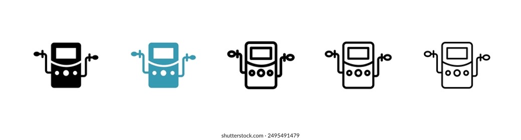 Dialysis line icon vector set.