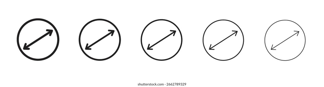 Diameter icon for your web site design, logo, app, UI.