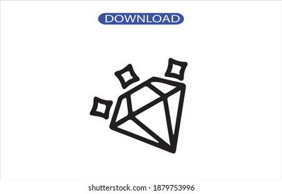 diamon icon or logo isolated sign symbol vector illustration - high quality black style vector icons.