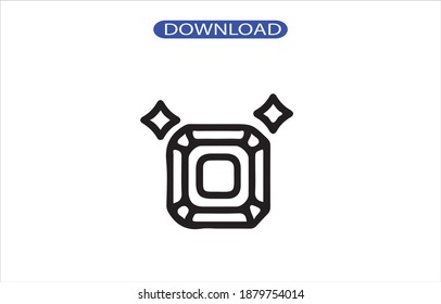 diamon icon or logo isolated sign symbol vector illustration - high quality black style vector icons.