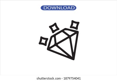 diamon icon or logo isolated sign symbol vector illustration - high quality black style vector icons.