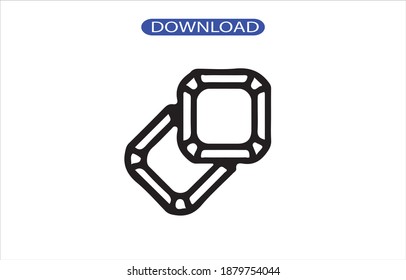 diamon icon or logo isolated sign symbol vector illustration - high quality black style vector icons.