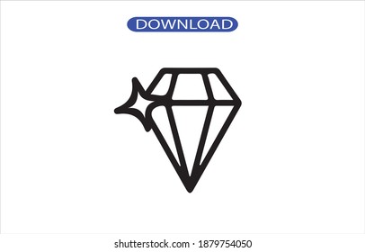 diamon icon or logo isolated sign symbol vector illustration - high quality black style vector icons.