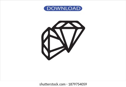 diamon icon or logo isolated sign symbol vector illustration - high quality black style vector icons.